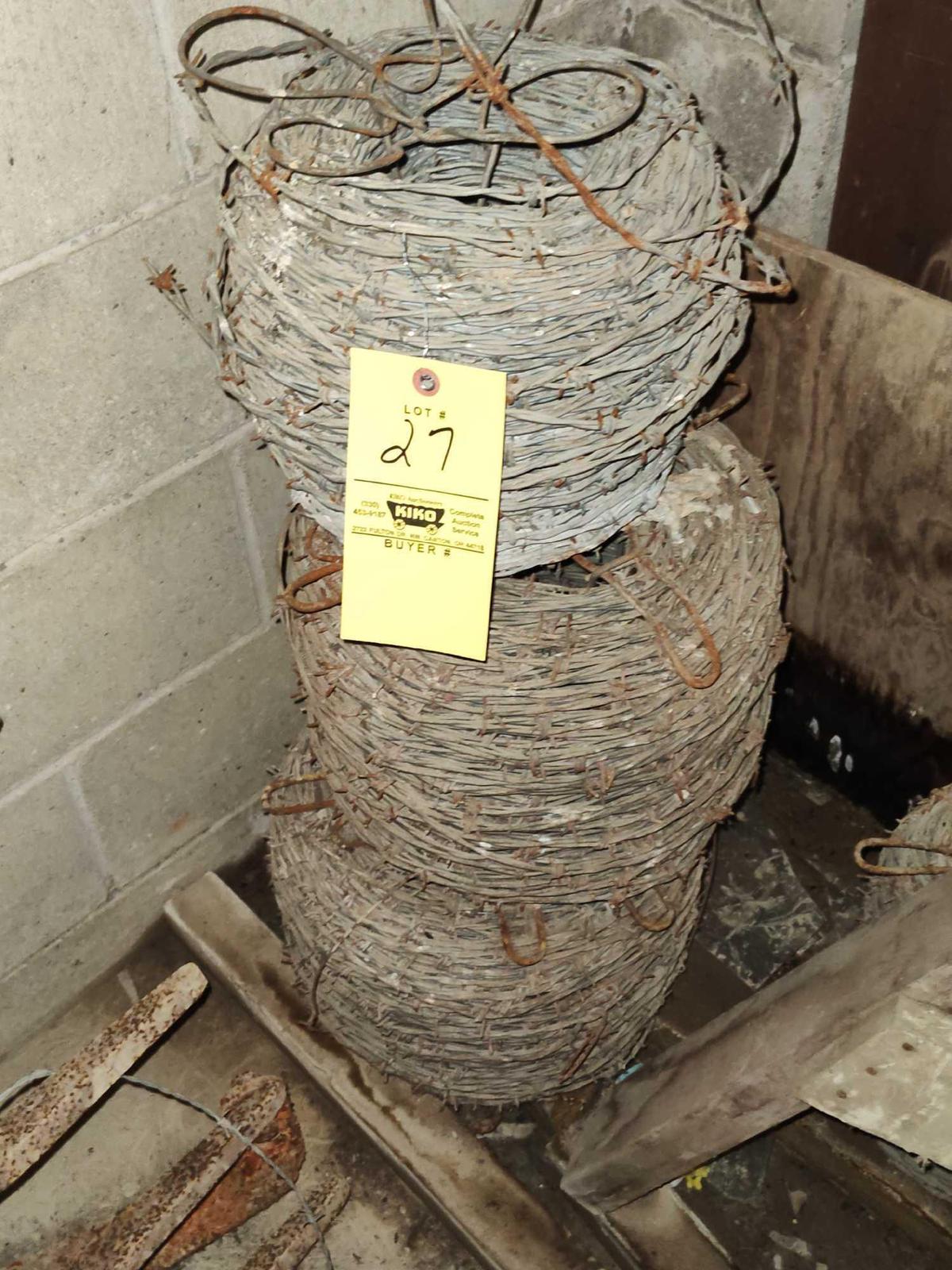 4 Rolls Of Barbed Wire