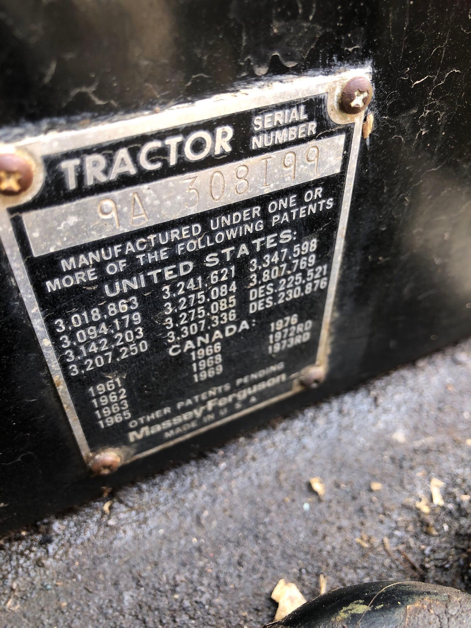 Massey Ferguson 255 diesel tractor