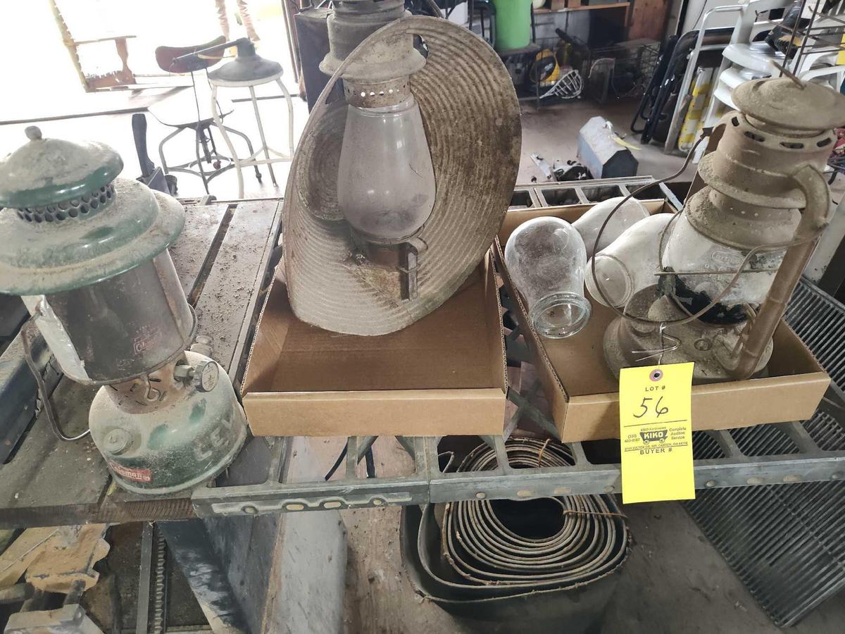 Barn Lanterns, Coleman, Globes