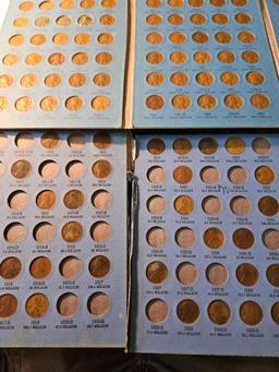 3 partial books of Lincoln cents