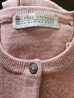 Valerie Stevens Large Marino wool sweaters, bid x 6