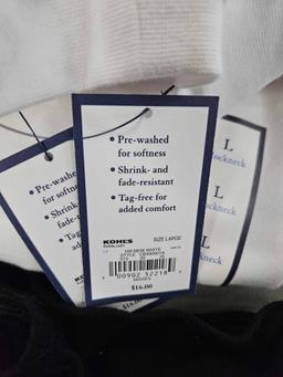 Lady's L white turtlenecks, bid x 10