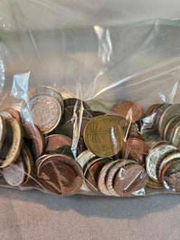 3 bags of Foreign coins