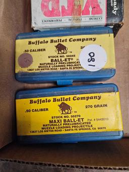 Bullets, wads, archery making items