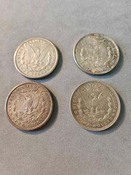 1921 Morgan dollars, bid x 4