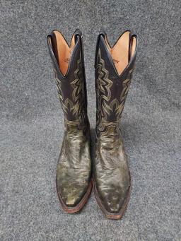Mens Size 9 Lucchese Leather Cowboy Boots
