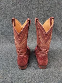Men Size 9 Tecovas Leather Cowboy Boots