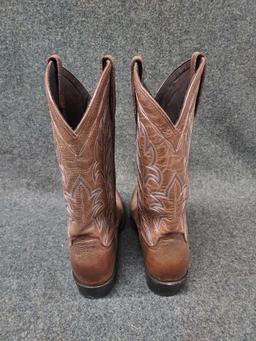 Mens Size 9 Lane Leather Cowboy Boots