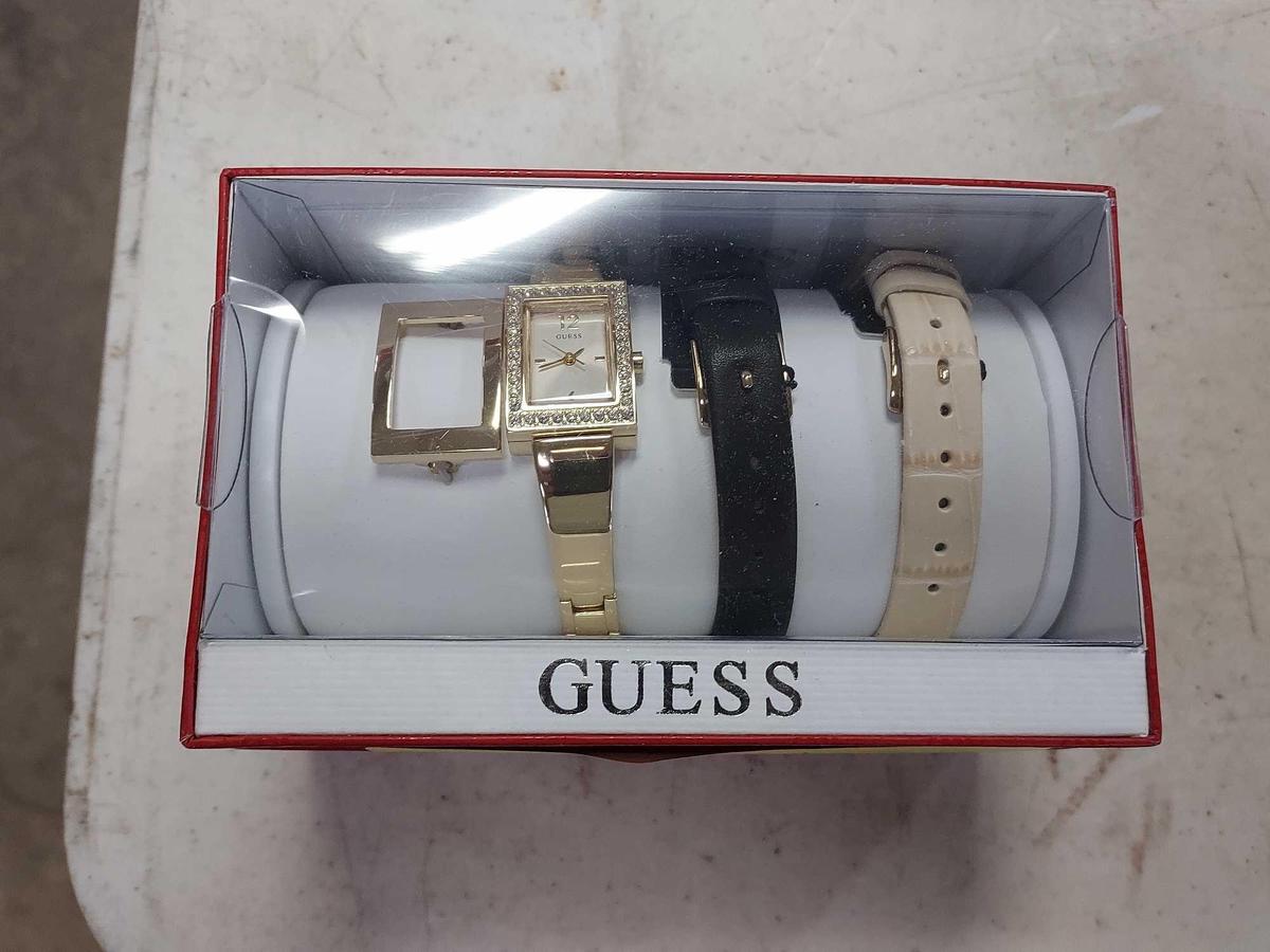 Guess Swarovski Crystal Watch w/ Additional Bands