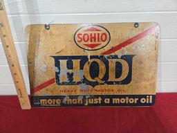 Sohio Double Sided Metal Sign