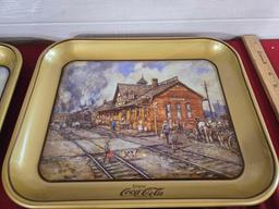 5 Leslie Cope Coca Cola Trays