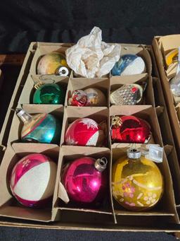 Vintage Christmas Ornaments, Bulbs and Shiney Brites
