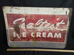 Metal Double Sided Sealtest Ice Cream Sign