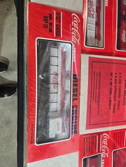 NIB Coca Cola "O" Gauge Train Set