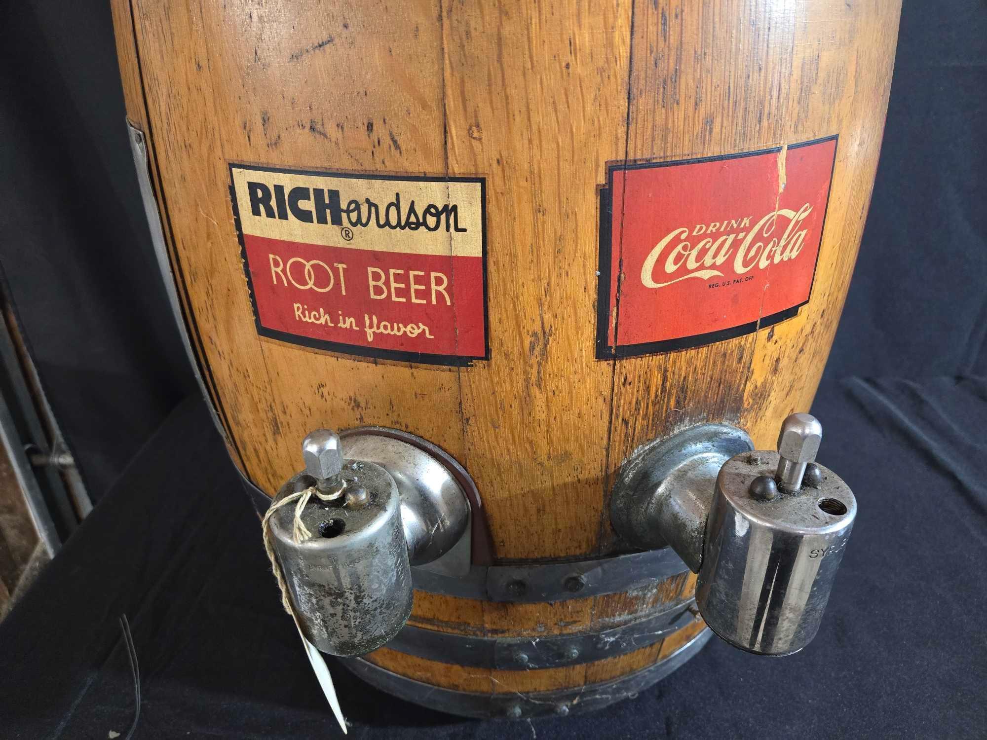 Vintage Hires/ Coca Cola Rootbeer Dispenser