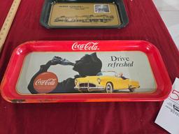 2 Coca Cola Advertising Trays