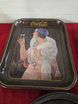 3 Coca Cola Advertising Trays