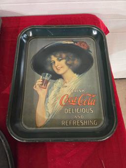 3 Coca Cola Advertising Trays