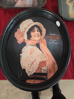 3 Coca Cola Advertising Trays