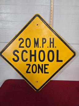 20mph School Zone Sign