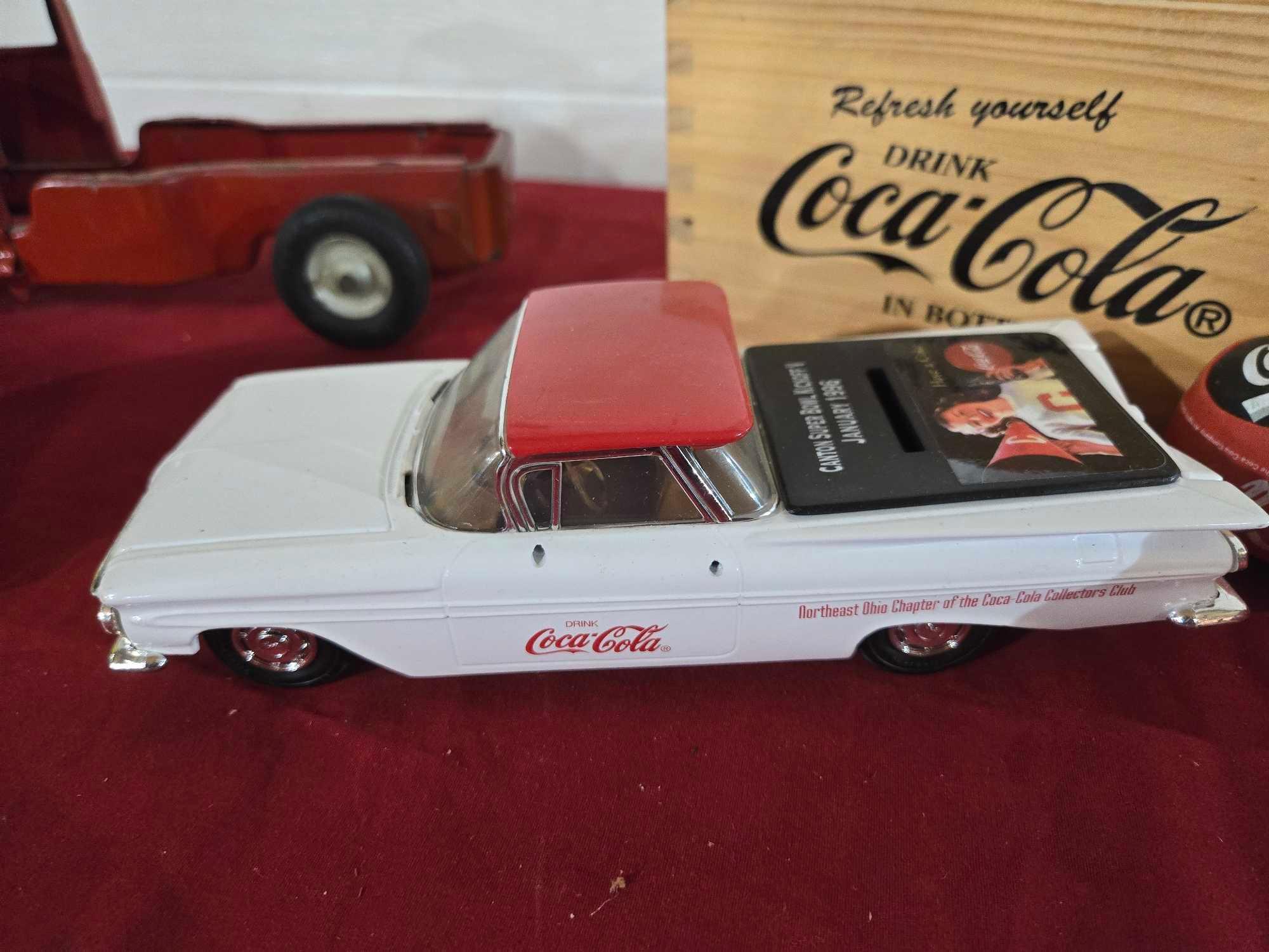 Snap On, Coca Cola Cars, Bank, Mini Coca Cola crate, Key Chains, Bottle Openers