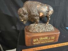 H.S Trask & Co. Buffalo Statue