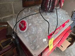 Plastic Coca Cola Lighted Display, has some damage