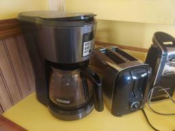 Kitchen Appliances - Rival Food Slicer, B&D Coffee Pot, Toaster, Can Opener, & Mixer