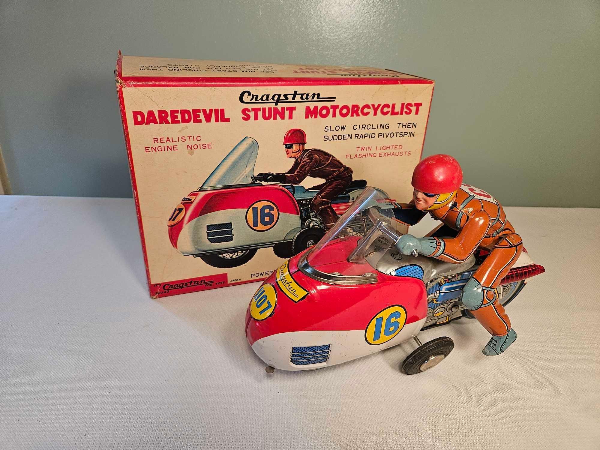 Cragstan Battery Operated Daredevil Stunt Motorcycle