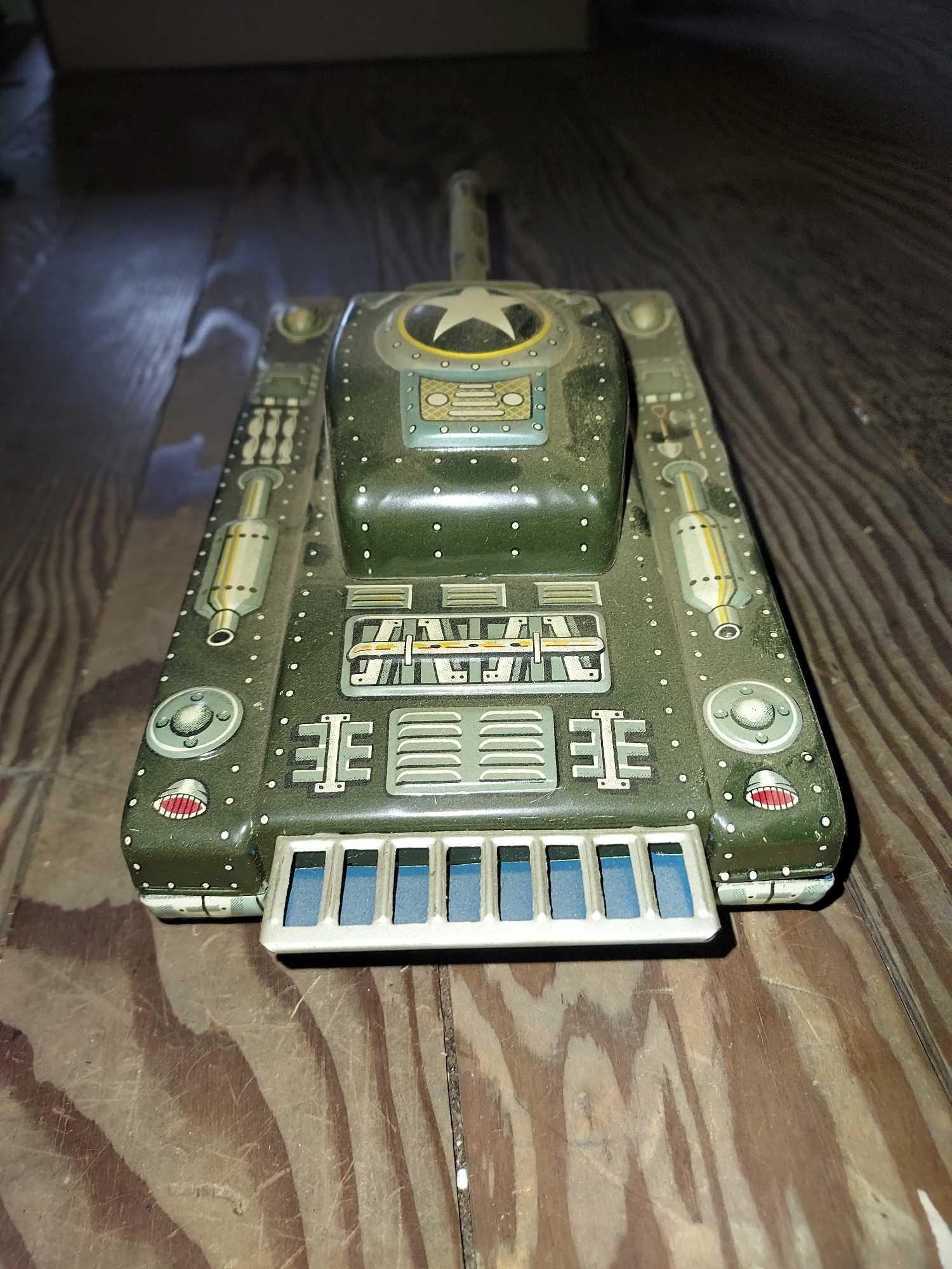 Halsam American Bricks Sets, Friction Army Tank, & Other Vintage Toys