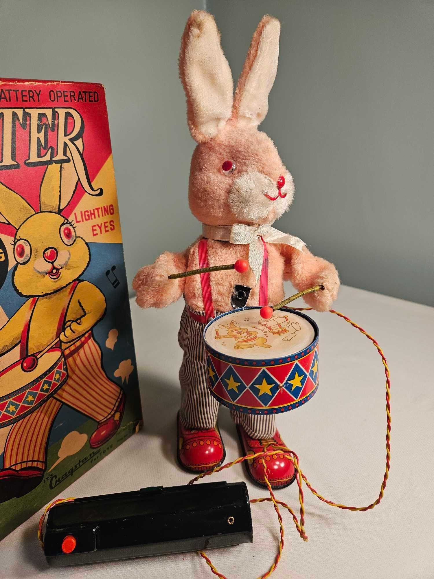 Remote Control Battery Operated Peter the Drumming Rabbit by Cragstan