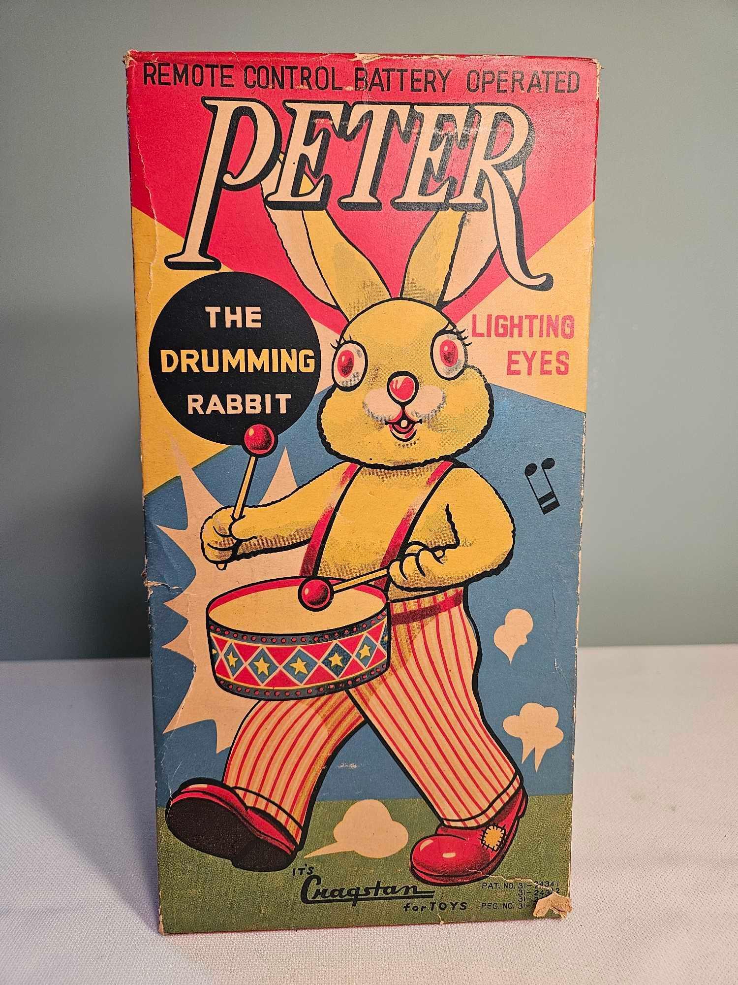 Remote Control Battery Operated Peter the Drumming Rabbit by Cragstan