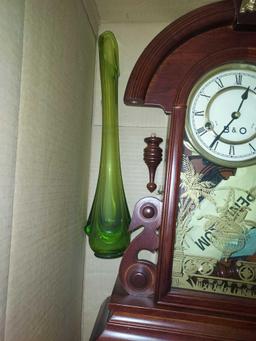 B&O Wall Mounted Clock & Decorative Glass Vase