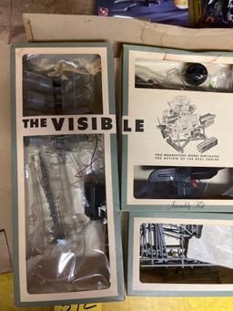 The visible V8 engine model kit