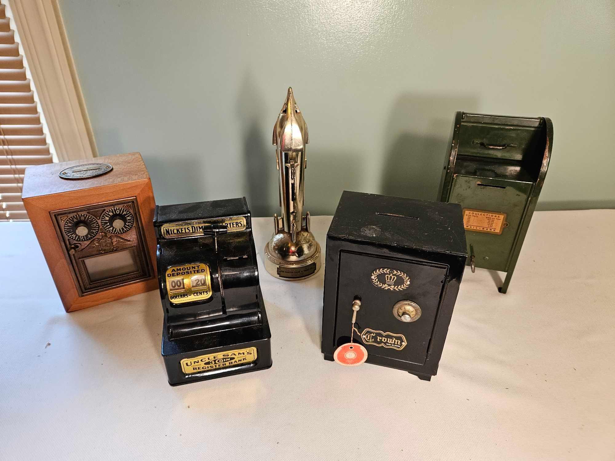 Assortment of Vintage Banks