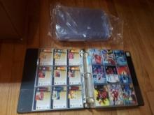 Binder of Valiant Superhero Cards, Collector Cards, & Plastic Sleeves