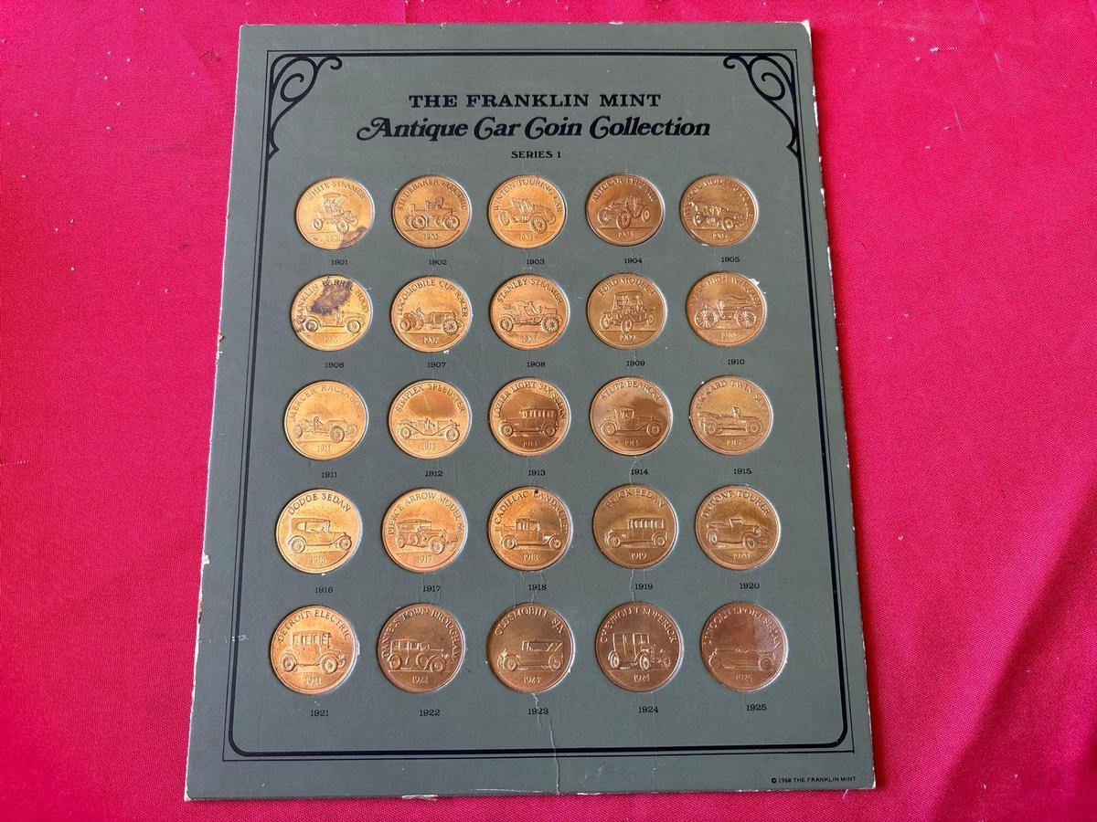 Franklin Mint Antique Car Coin Collection