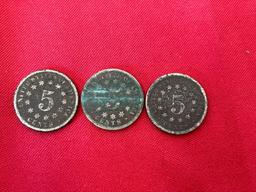 (3) Silver Nickels