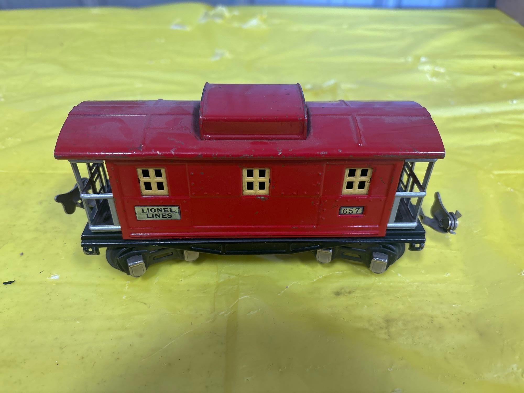 Early Lionel Caboose - K-Line B and O Cushion Coil Car
