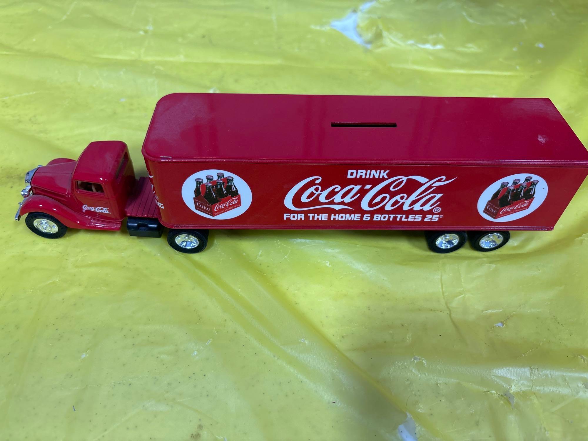 Coca-Cola Flat Car and Circus Cars - Coca-Cola Truck and Trailer