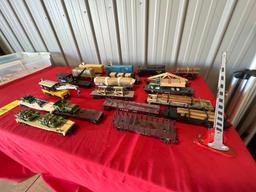Large Assortment of Mixed Brands Of Train Cars