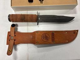 Case Kodiak Fixed Blade Hunting Knife - USMC Knife - Pocket Knives