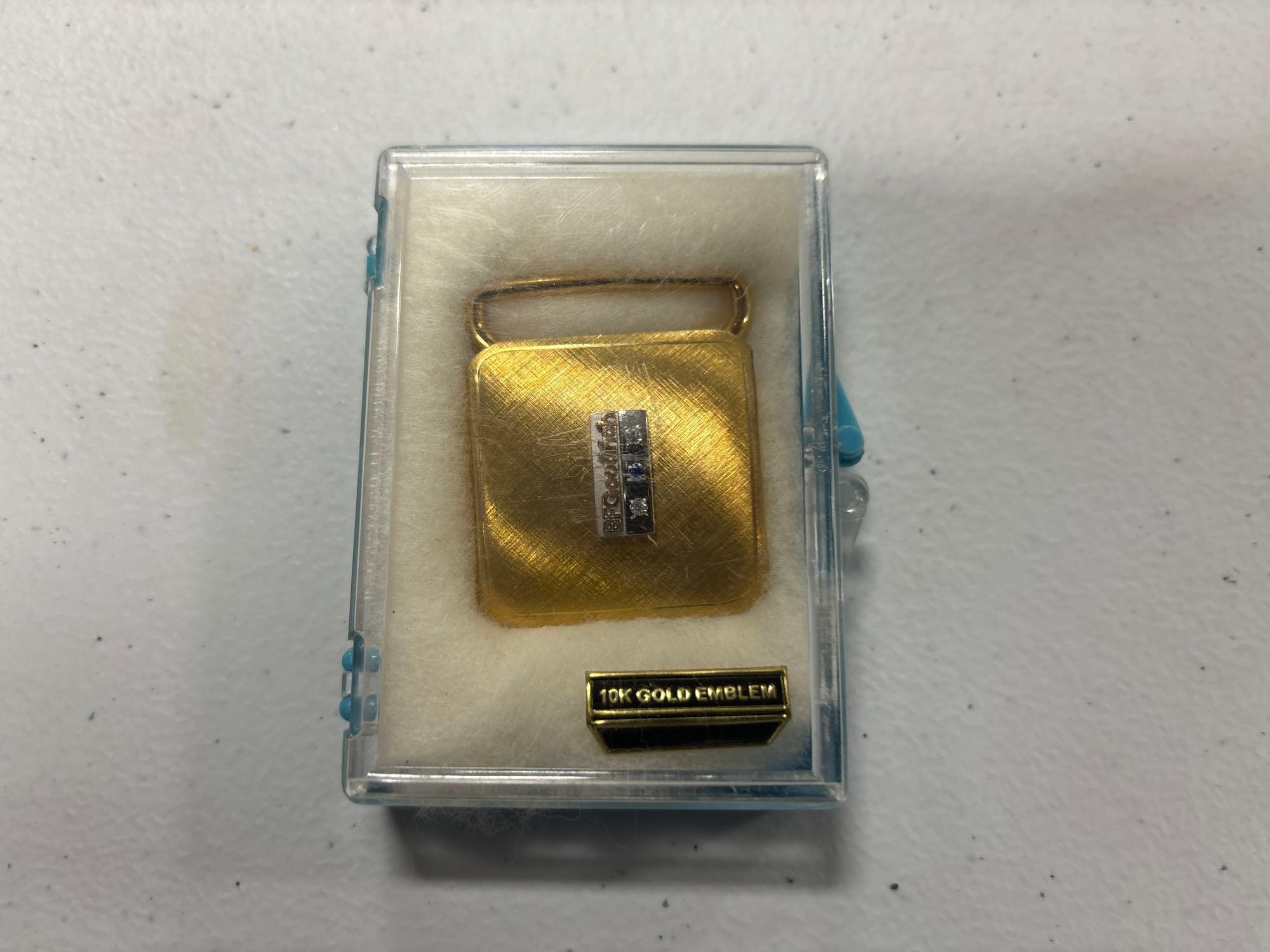 Pins - Federal Line and Stone Lighter - 10k Gold Emblem