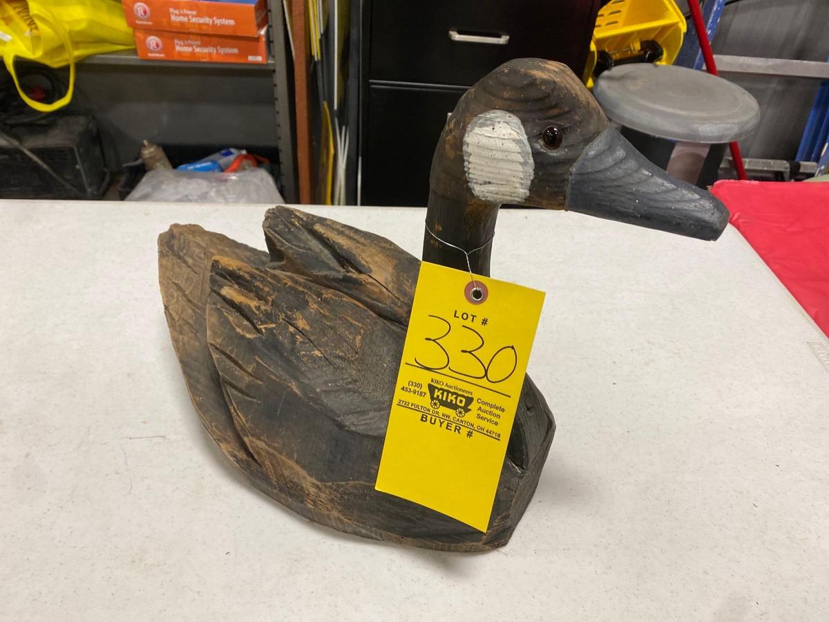 Wood Goose Decoy