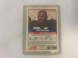 Tim Brown Rookie Football Card