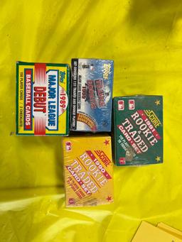 Assorted Lot Of Mostly Unopened Rookie Baseball Trading Cards