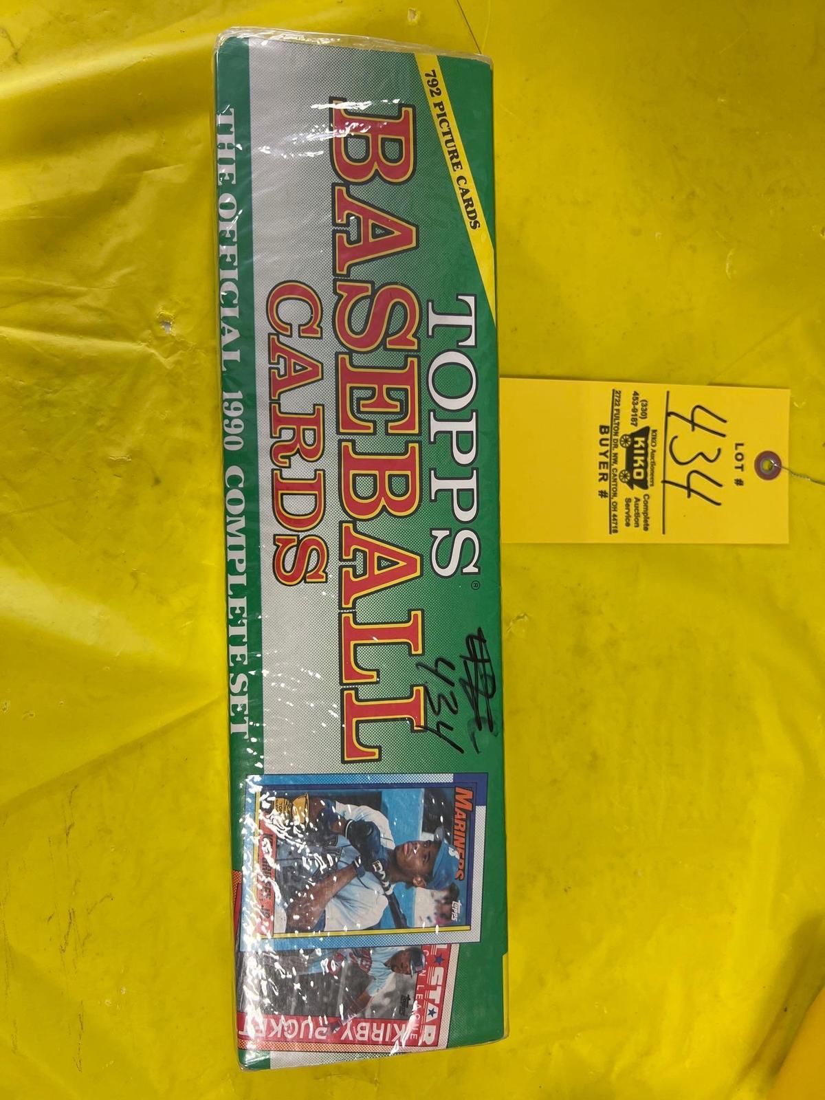 Unopened Sleeve Of Topps 1990 Baseball Cards