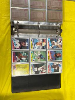 Large Binder Collection Of Older Topps Baseball Cards