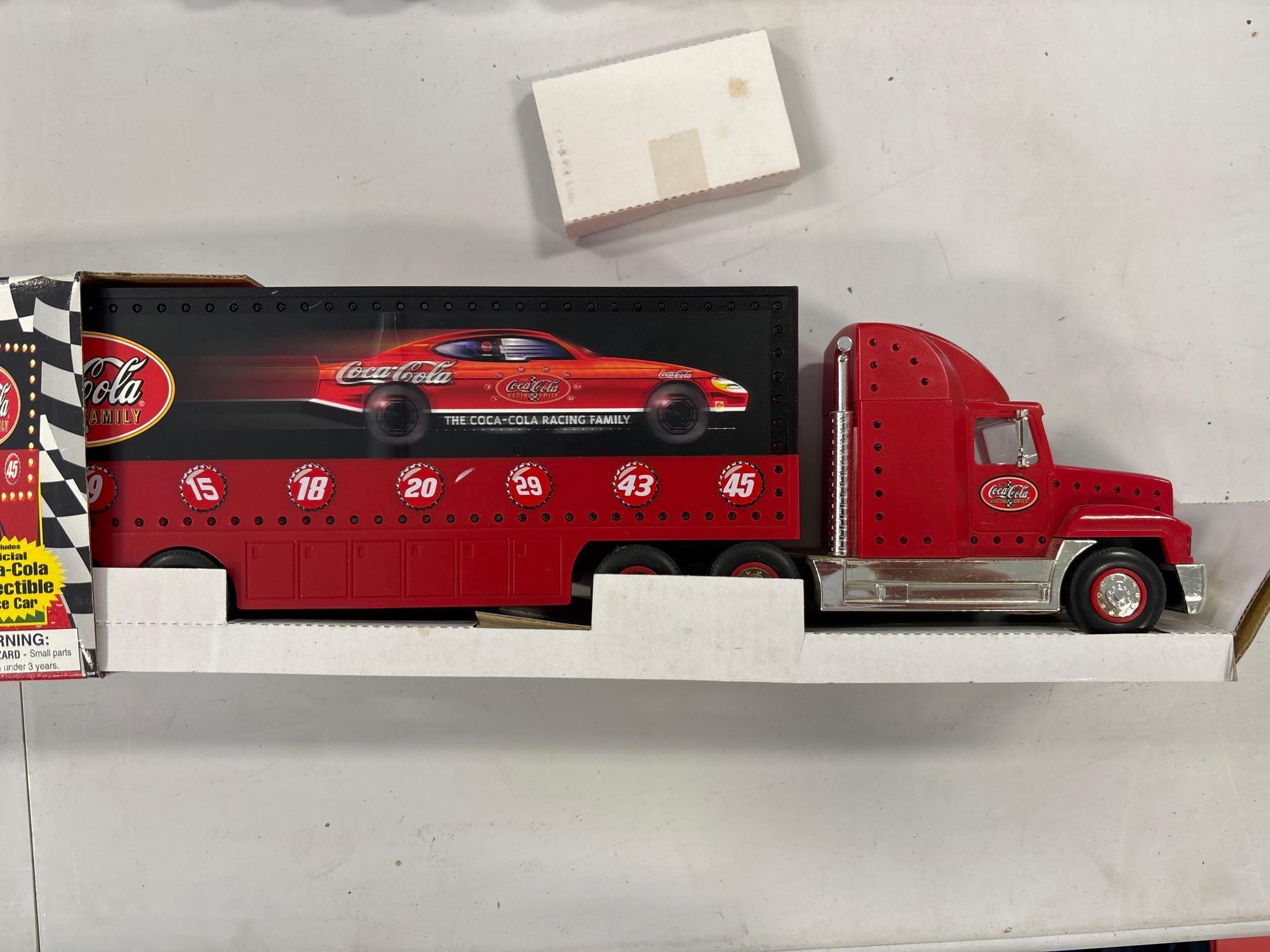 Dale Earnhardt and Dale Earnhardt Jr Die Cast Trailer Rig