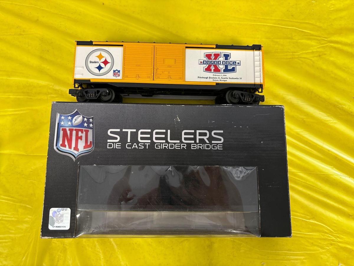 Steelers Box Car and Girder Bridge